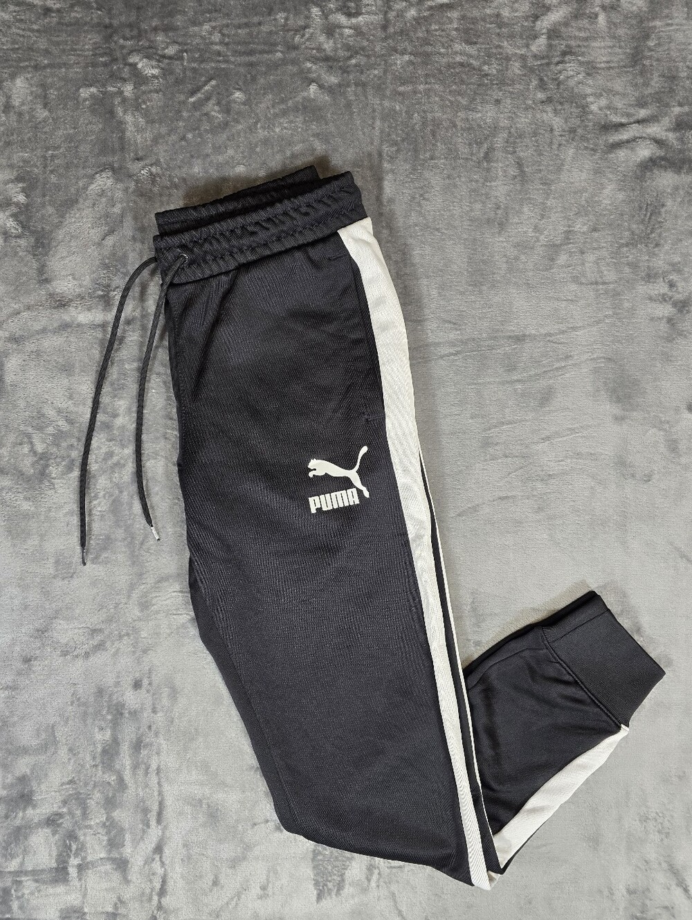 Puma T7 Track Jogging Pants Size Medium Black